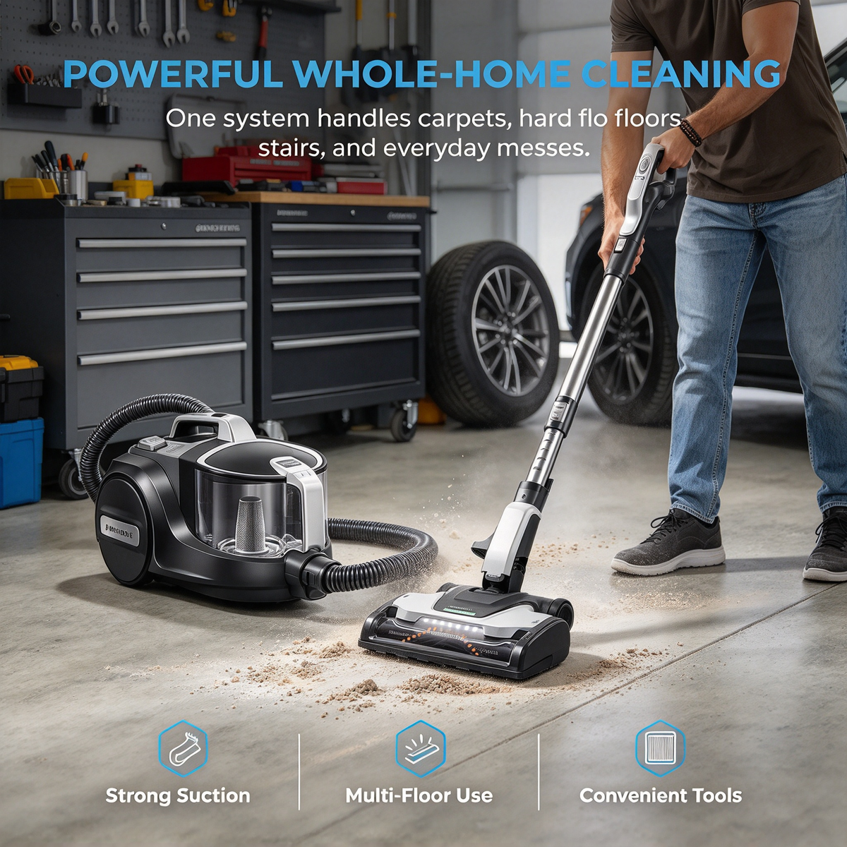 Bagless Canister Vacuum Cleaner